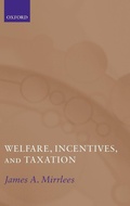 Cover: Welfare, Incentives, and Taxation - Oxford University Press