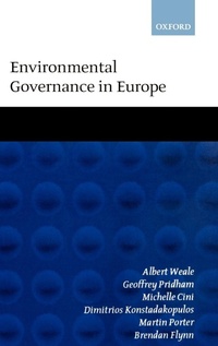 Enlarge image Cover: Environmental Governance in Europe - Oxford University Press