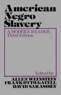 Abbildung von: American Negro Slavery - Oxford University Press Inc