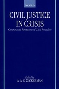 Cover: Civil Justice in Crisis - Oxford University Press