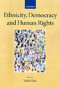 Enlarge image Cover: Ethnicity, Democracy and Human Rights - Oxford University Press Inc