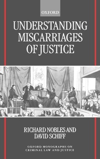 Enlarge image Cover: Understanding Miscarriages of Justice - Oxford University Press