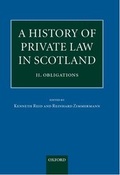 Cover: A History of Private Law in Scotland: Volume 2: Obligations - Oxford University Press
