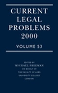 Cover: Current Legal Problems: 2000 v.53 - Oxford University Press