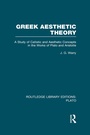 Cover: Greek Aesthetic Theory (RLE: Plato) - Routledge