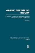 Cover: Greek Aesthetic Theory (RLE: Plato) - Routledge