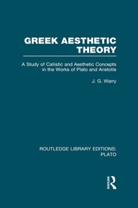 Enlarge image Cover: Greek Aesthetic Theory (RLE: Plato) - Routledge