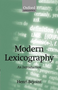 Abbildung von: Modern Lexicography - Oxford University Press