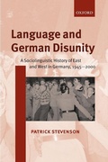Cover: Language and German Disunity - Oxford University Press