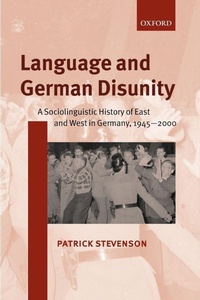 Enlarge image Cover: Language and German Disunity - Oxford University Press