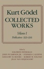 Cover: Kurt Goedel: Collected Works: Volume I - Oxford University Press Inc