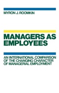 Cover: Managers as Employees - Oxford University Press