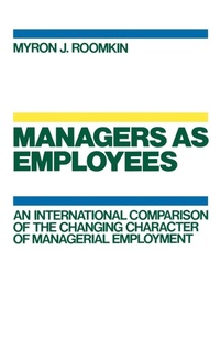 Enlarge image Cover: Managers as Employees - Oxford University Press
