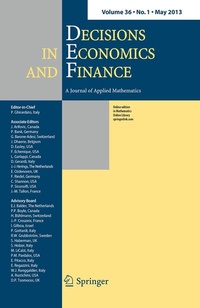 Abbildung von: Decisions in Economics and Finance - Springer