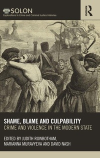 Enlarge image Cover: Shame, Blame, and Culpability - Routledge