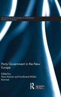 Cover: Party Government in the New Europe - Routledge