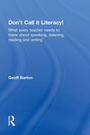 Cover: Don't Call it Literacy! - Routledge