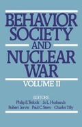 Cover: Behavior, Society, and Nuclear War: Volume II - Oxford University Press Inc