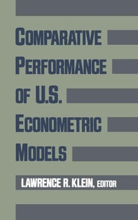 Enlarge image Cover: Comparative Performance of US Econometric Models - Oxford University Press Inc
