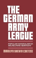 Cover: The German Army League - Oxford University Press Inc