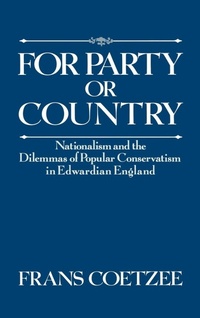 Enlarge image Cover: For Party or Country - Oxford University Press Inc