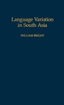 Cover: Language Variation in South Asia - Oxford University Press