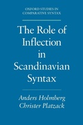 Cover: The Role of Inflection in Scandinavian Syntax - Oxford University Press Inc
