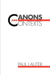 Enlarge image Cover: Canons and Contexts - Oxford University Press Inc