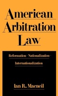 Abbildung von: American Arbitration Law - Oxford University Press Inc