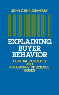Enlarge image Cover: Explaining Buyer Behavior - Oxford University Press Inc