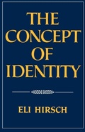 Cover: The Concept of Identity - Oxford University Press Inc