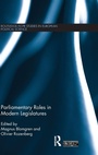 Cover: Parliamentary Roles in Modern Legislatures - Routledge