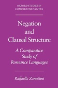 Cover: Negation and Clausal Structure - Oxford University Press Inc