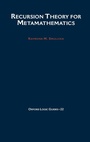 Cover: Recursion Theory for Metamathematics - Oxford University Press Inc