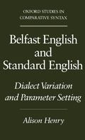 Cover: Belfast English and Standard English - Oxford University Press Inc