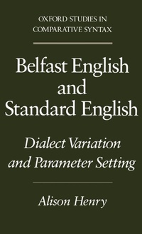 Enlarge image Cover: Belfast English and Standard English - Oxford University Press Inc