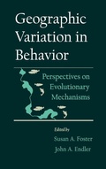 Cover: Geographic Variation in Behavior - Oxford University Press Inc