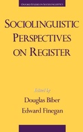 Cover: Sociolinguistic Perspectives on Register - Oxford University Press Inc