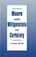 Cover: Moore and Wittgenstein on Certainty - Oxford University Press Inc