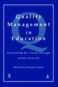 Cover: Quality Management In Education: Sustaining the Vision Through Action Research - Routledge