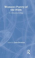 Cover: Women's Poetry of the 1930s: A Critical Anthology - Routledge