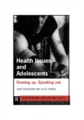Cover: Health Issues and Adolescents - Routledge