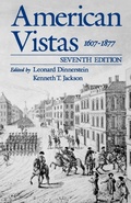 Cover: American Vistas: Volume 1: 1607-1877 - Oxford University Press Inc