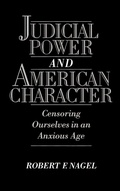 Cover: Judicial Power and American Character - Oxford University Press
