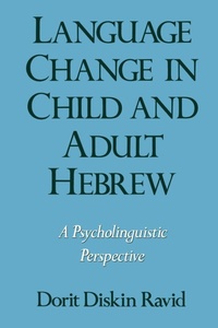 Abbildung von: Language Change in Child and Adult Hebrew - Oxford University Press Inc