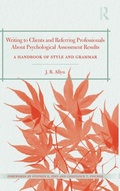 Cover: Writing to Clients and Referring Professionals about Psychological Assessment Results - Routledge