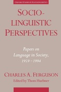 Cover: Sociolinguistic Perspectives - Oxford University Press Inc