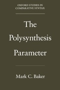 Cover: The Polysynthesis Parameter - Oxford University Press Inc