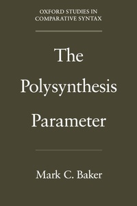 Enlarge image Cover: The Polysynthesis Parameter - Oxford University Press Inc