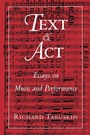 Cover: Text and Act - Oxford University Press Inc